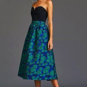 Anthropologie Sunday in Brooklyn Jacquard Midi Skirt, NWOT